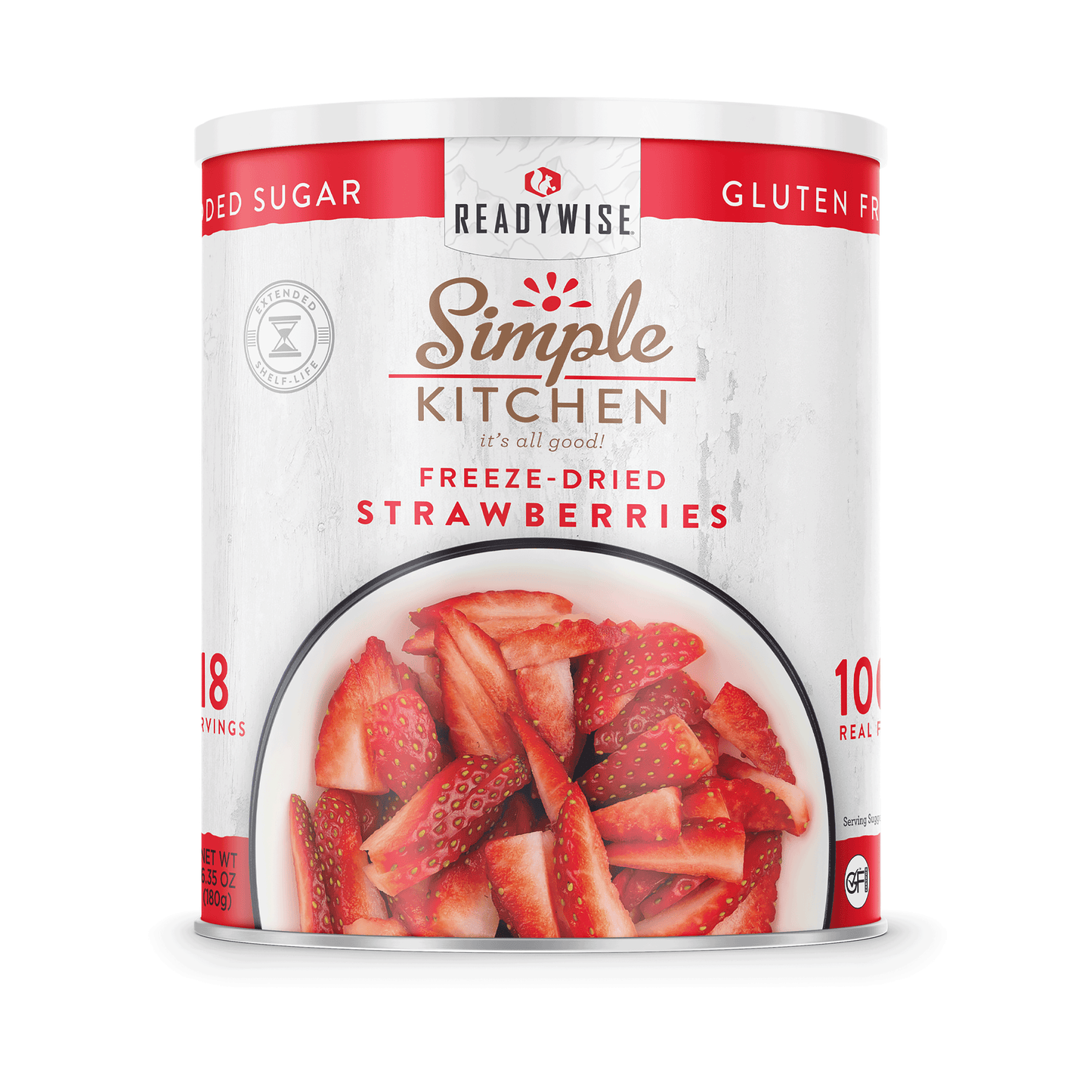 Simple Kitchen #10 Can: Freeze-Dried Sliced Strawberries