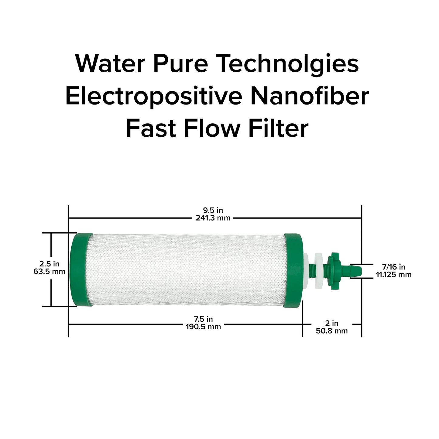 Water Pure Gravity Water Filtration System 2.4 Gallons