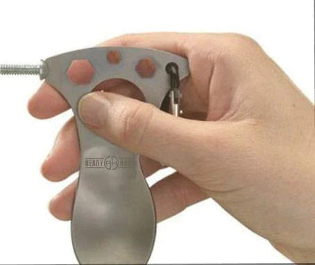 grub n tool being used on a screw as a wrench