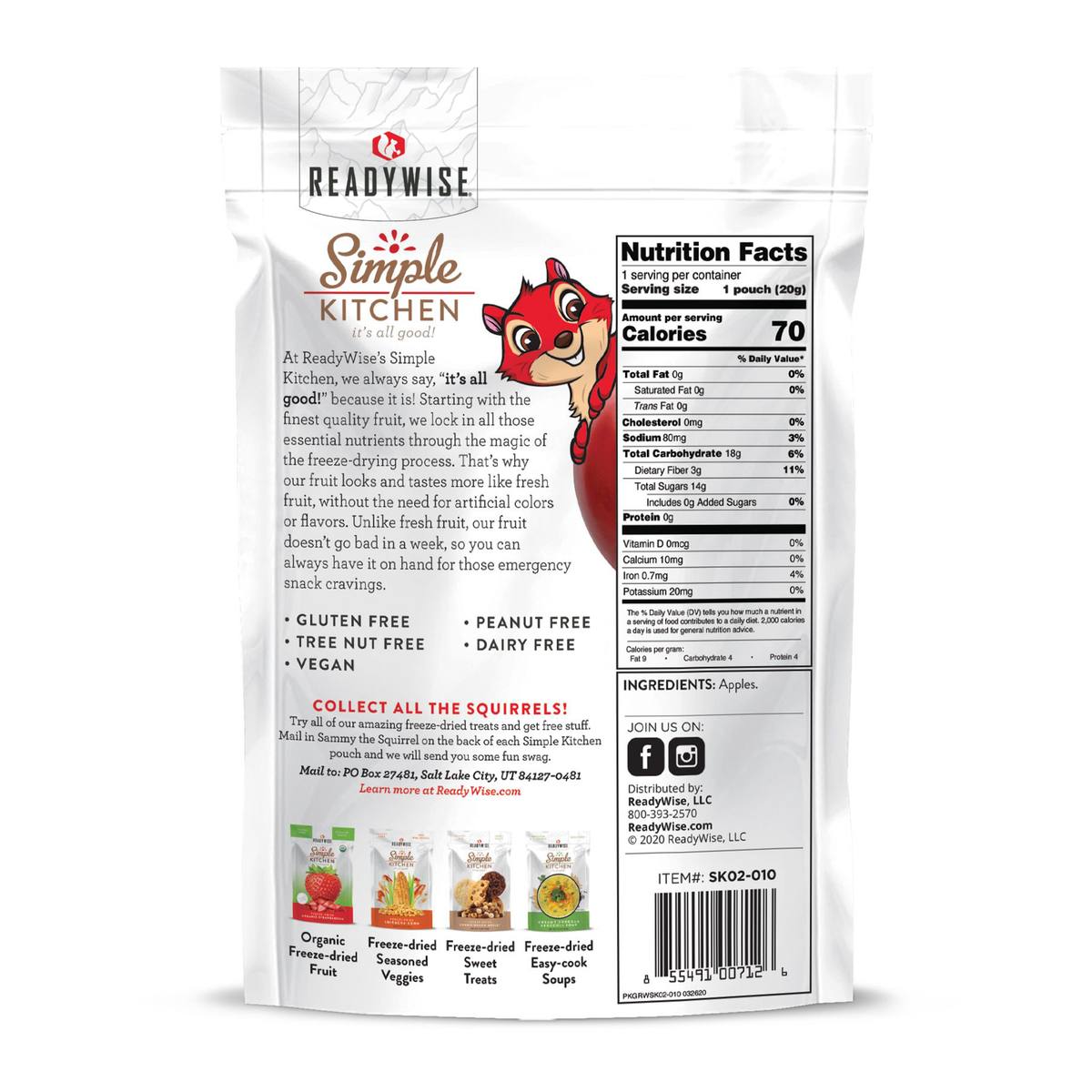 Simple Kitchen Freeze-Dried Sweet Apples