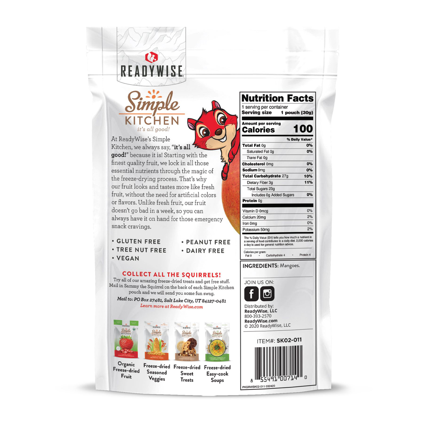 Simple Kitchen Freeze-Dried Mangoes