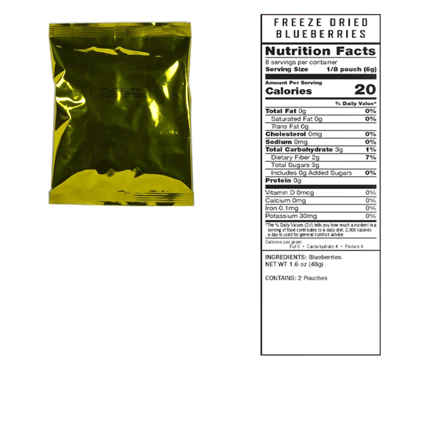 Readywise emergency food supply 120 serving freeze dried fruit bucket freeze dried blueberries nutritional information