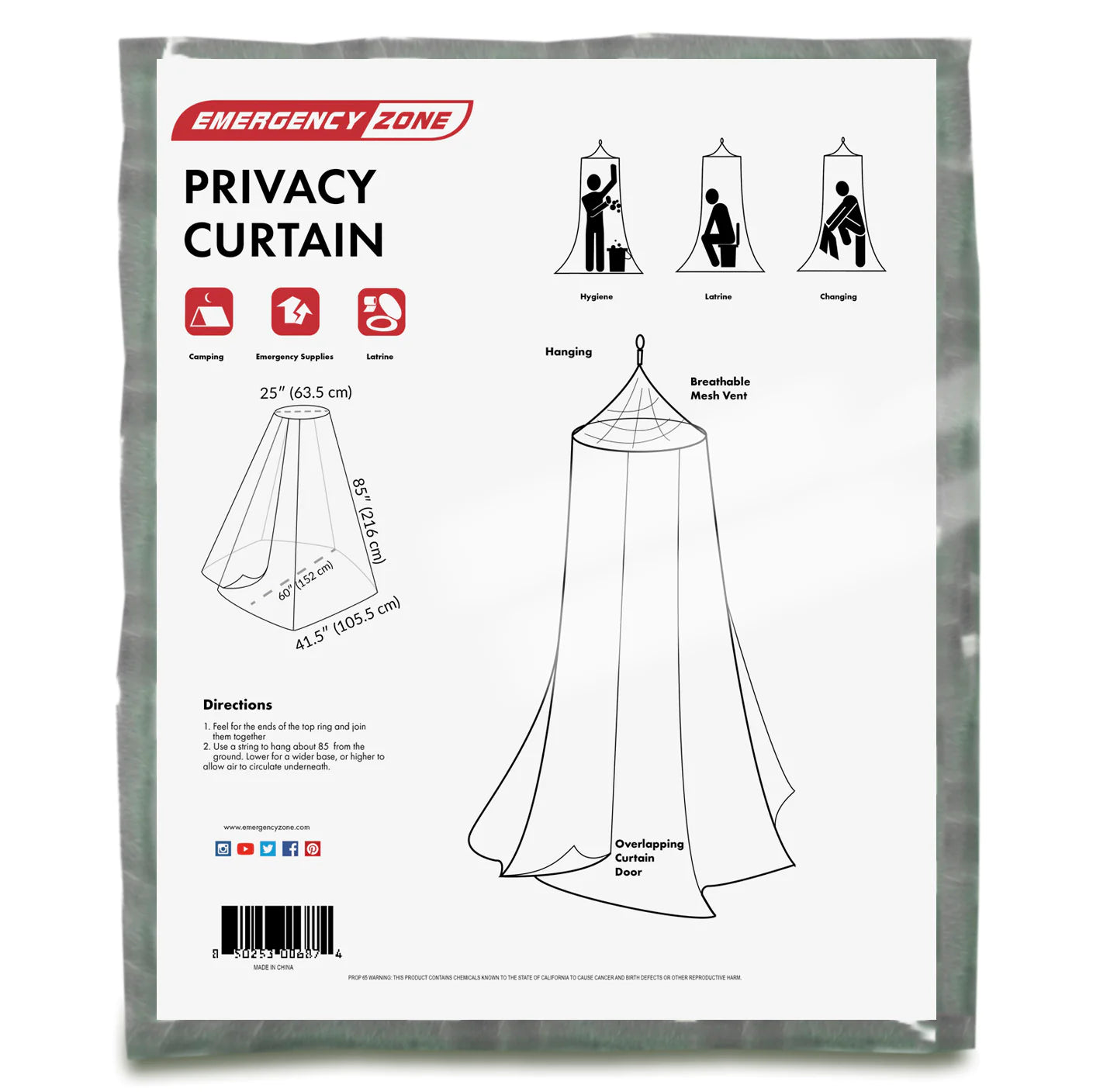 Emergency Zone Privacy Shelter