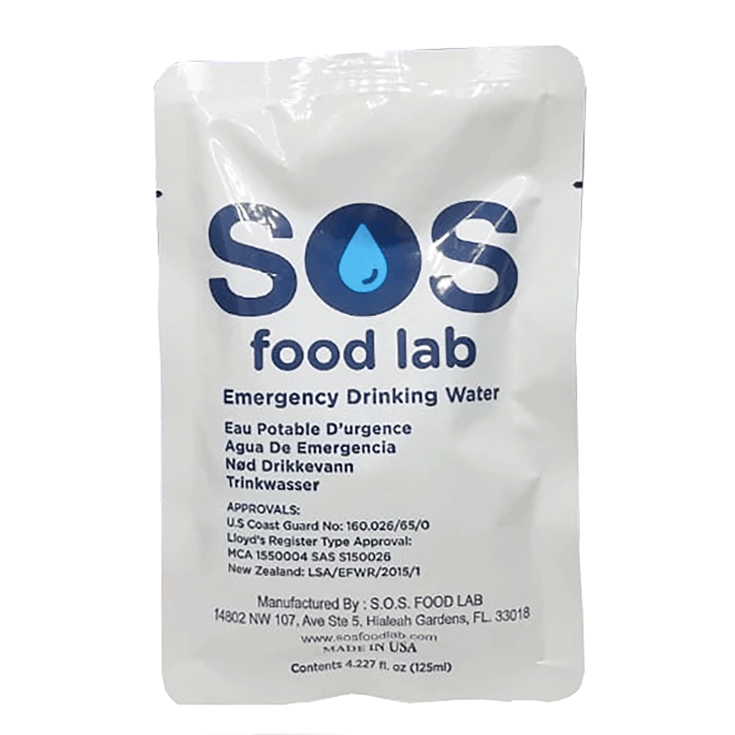 SOS Emergency Drinking Water Case (96 Servings)