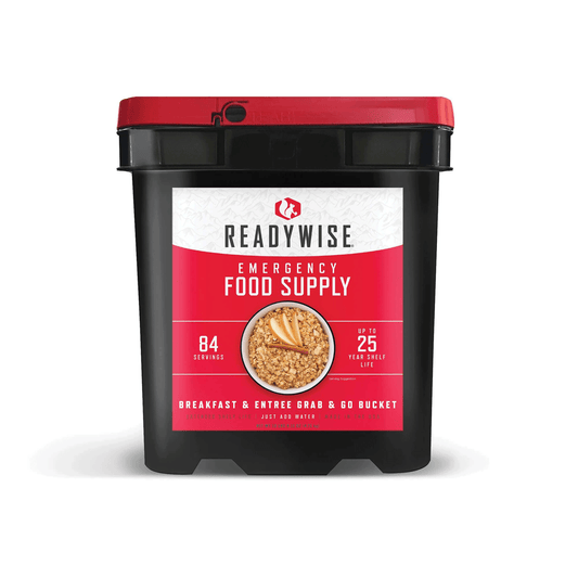 ReadyWise 84 Serving Breakfast & Entrée Grab & Go Bucket