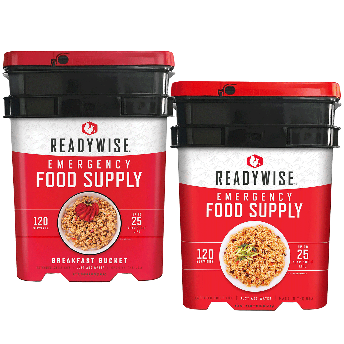 ReadyWise 240 Servings Breakfast and Entrée Combo Bucket