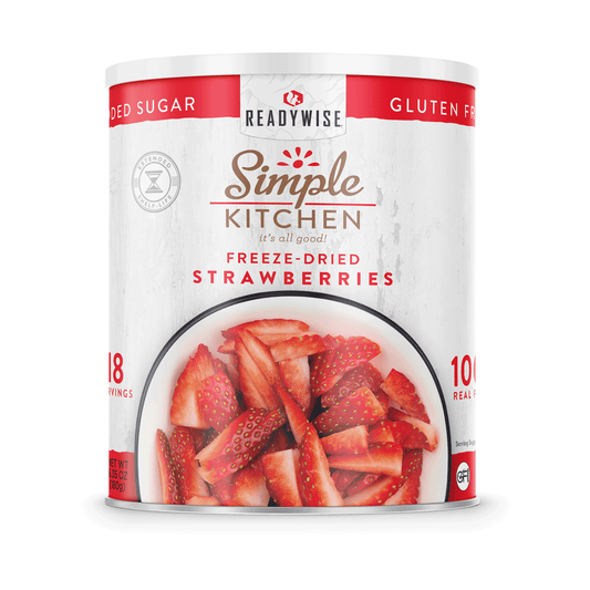 Simple Kitchen #10 Can: Freeze-Dried Sliced Strawberries