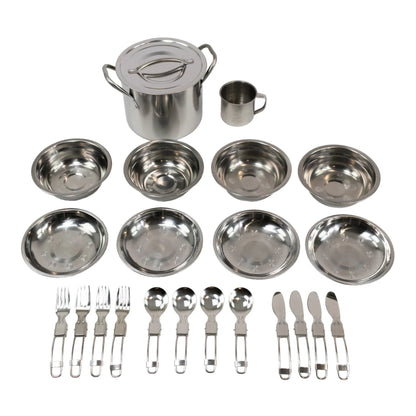 Emergency Zone 4 Person Stainless Steel Cooking Set