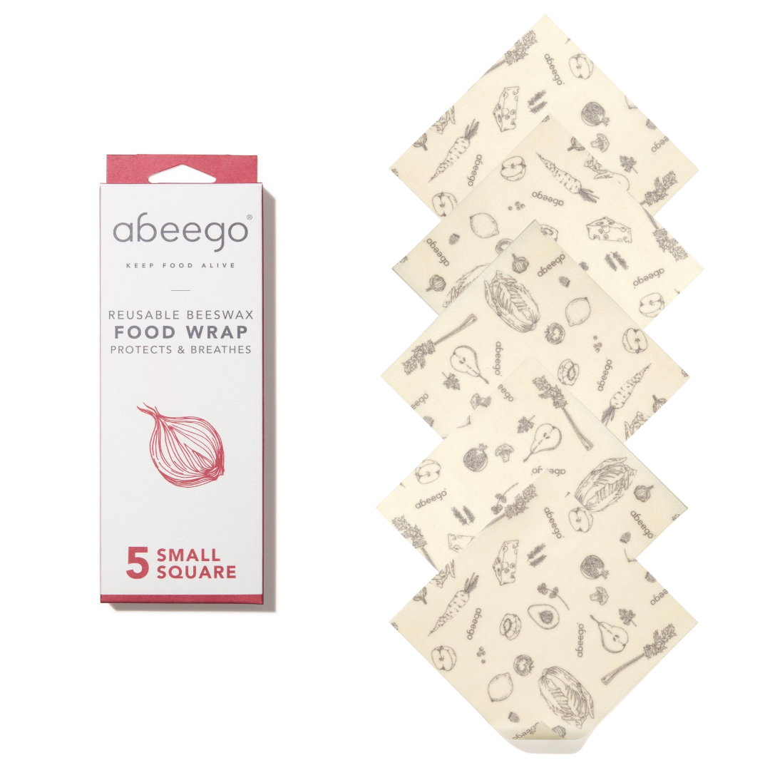 Abeego Small Square Food Wraps (Five)