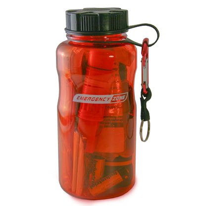 Emergency Zone All-In-One Premium Survival Bottle