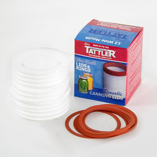 Tattler Reusable Canning Lids (Wide Mouth)