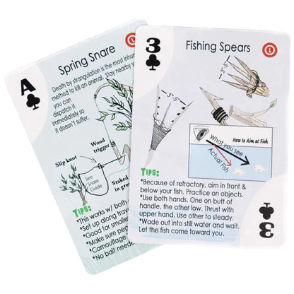 traps snares and primitive weapon playing cards with tips included