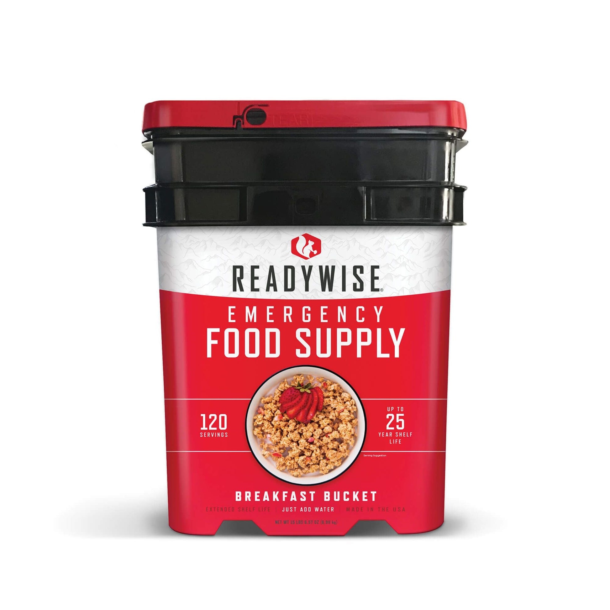 Readywise emergency food supply 120 serving breakfast bucket