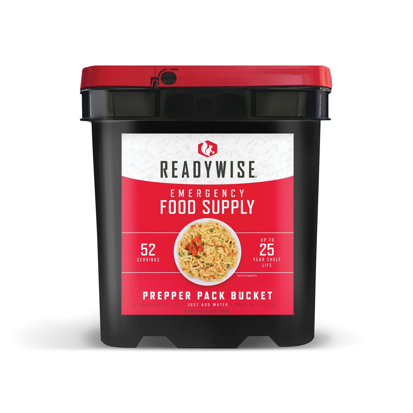 readywise emergency food supply 52 serving prepper pack food bucket