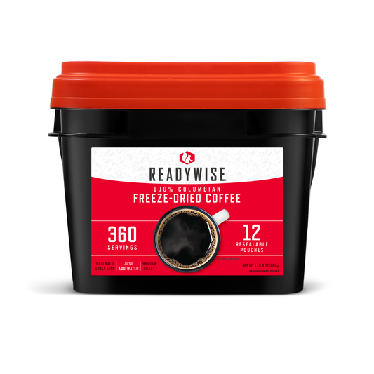 readywise columbian freeze dried coffee 360 servings