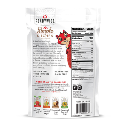 Simple Kitchen Freeze-Dried Strawberries
