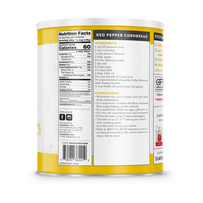 Simple Kitchen #10 Can: Freeze-Dried Corn